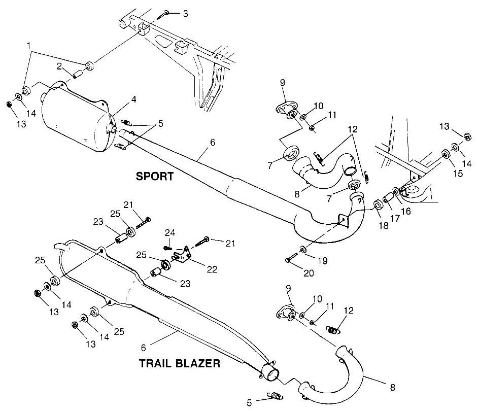 EXHAUST SYSTEM - W968540 (4935863586A013)