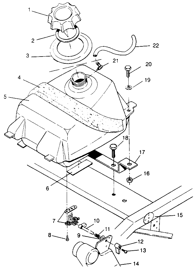 FUEL TANK - W968540 (4935863586A014)