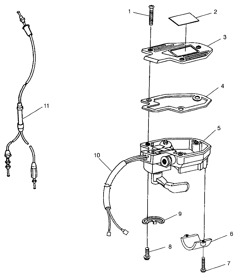 CONTROLS - THROTTLE ASM./CABLE - W968540 (4935863586B011)