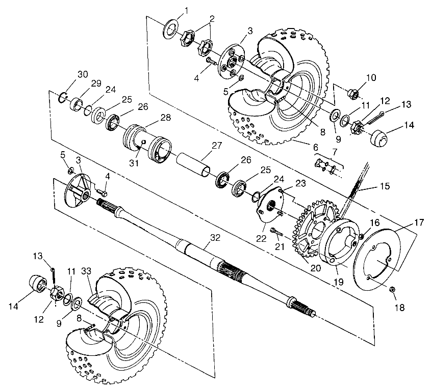 REAR WHEEL DRIVE - W968540 (4935863586C005)