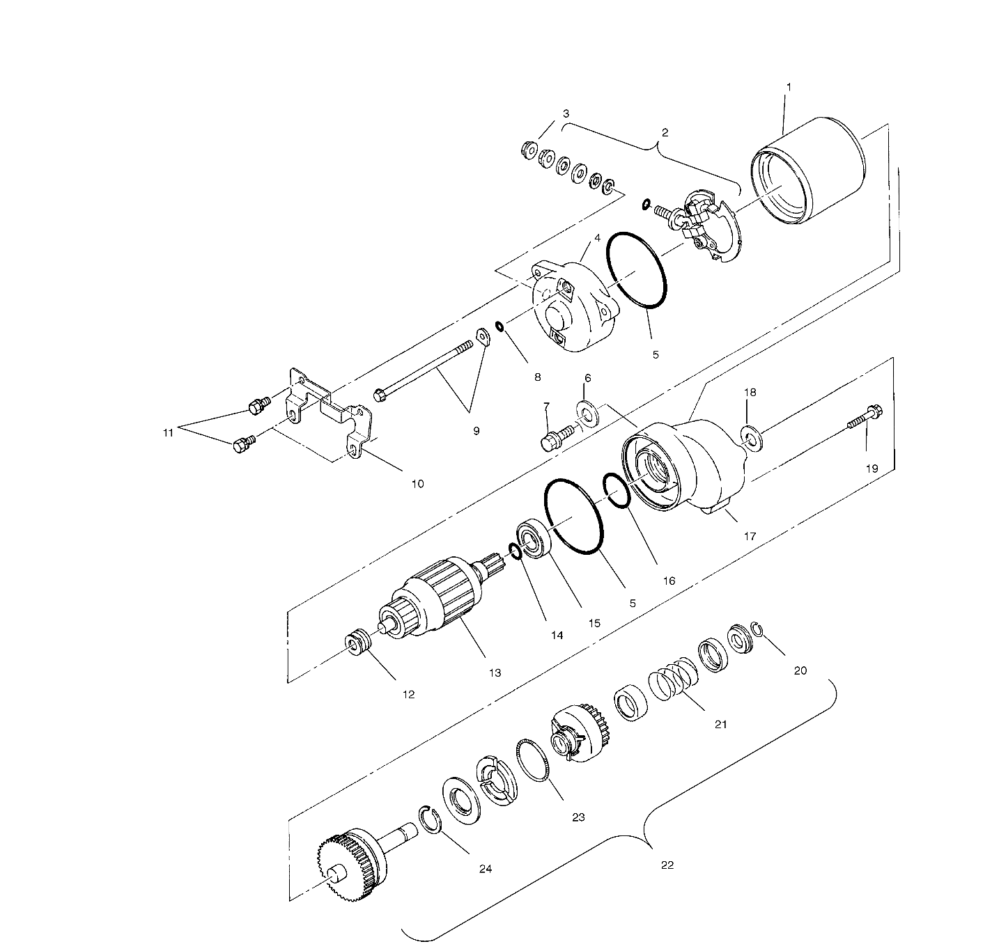 STARTING MOTOR (BLAZER) - W967827 (4935863586D010)