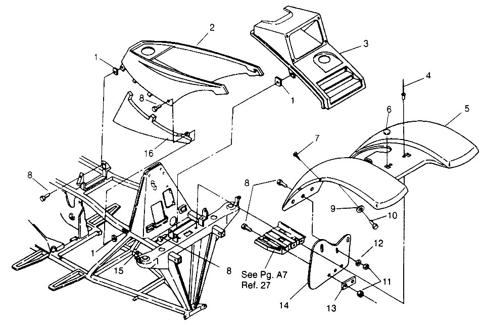 FRONT CAB Trail Boss W968527 (4935883588A005)