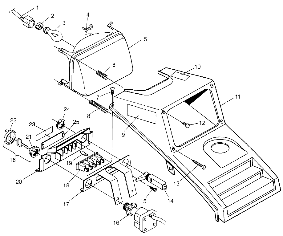 HEADLIGHT Trail Boss W968527 (4935883588A013)