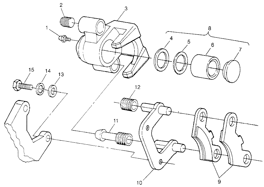 FRONT BRAKE Trail Boss W968527 (4935883588B003)