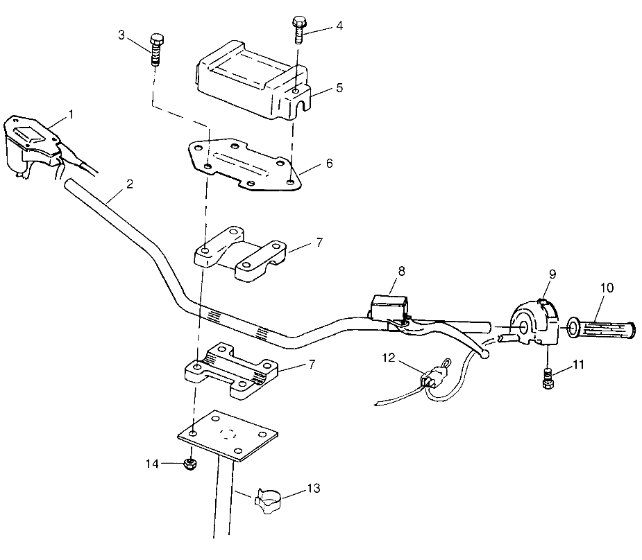 STEERING - HANDLEBAR Trail Boss W968527 (4935883588B004)