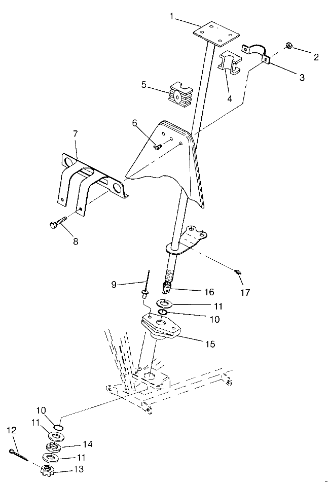 STEERING POST Trail Boss W968527 (4935883588B005)