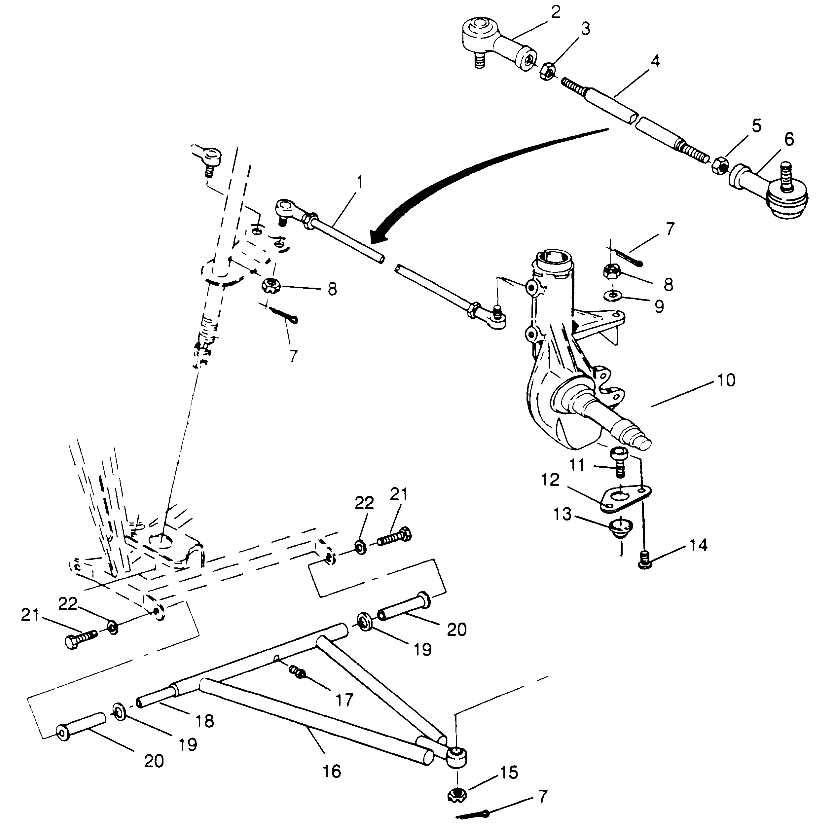 STEERING/A-ARM Trail Boss W968527 (4935883588B006)