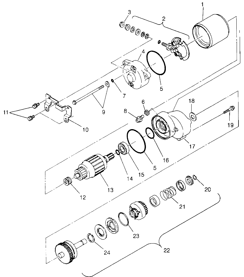 STARTING MOTOR Trail Boss W968527 (4935883588C010)