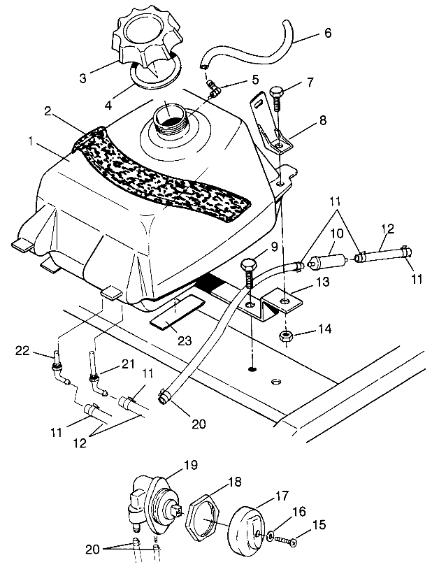 FUEL TANK XPLORER 300 W969130 (4935903590A013)