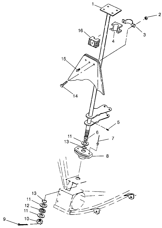 STEERING POST XPLORER 300 W969130 (4935903590B012)