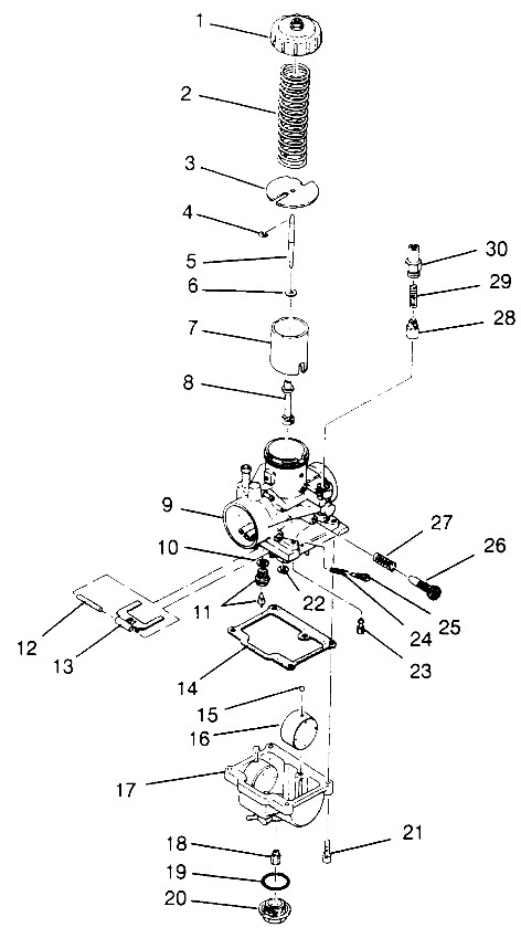 CARBURETOR XPLORER 300 W969130 (4935903590D005)