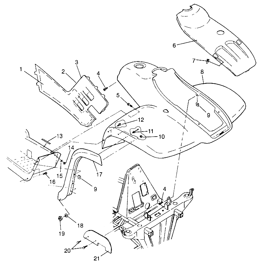 FRONT CAB XPRESS 300 W969530 and XPRESS 400 W969540 (4935923592A006)