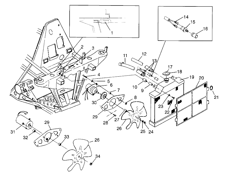 COOLING SYSTEM (400) XPRESS 400 W969540 (4935923592B001)