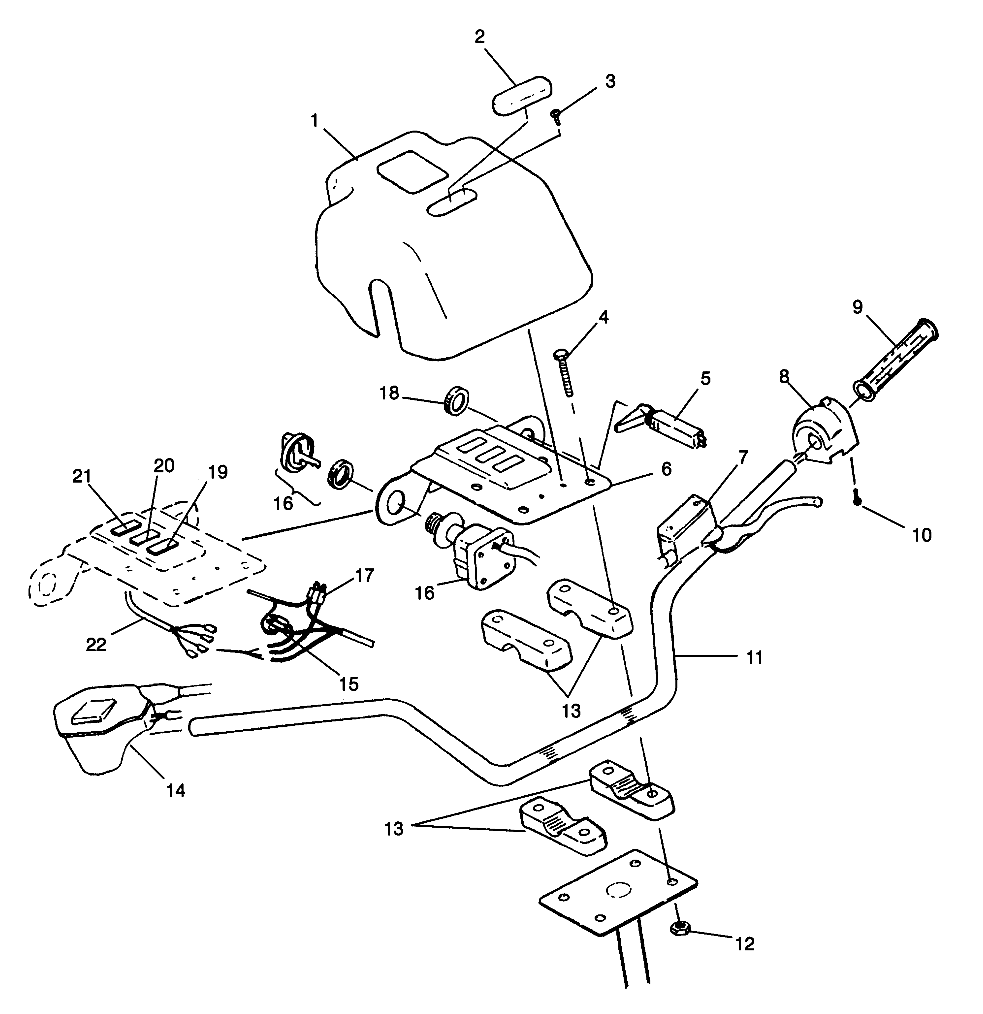 HANDLEBAR (300) XPRESS 300 W969530 (4935923592B009)