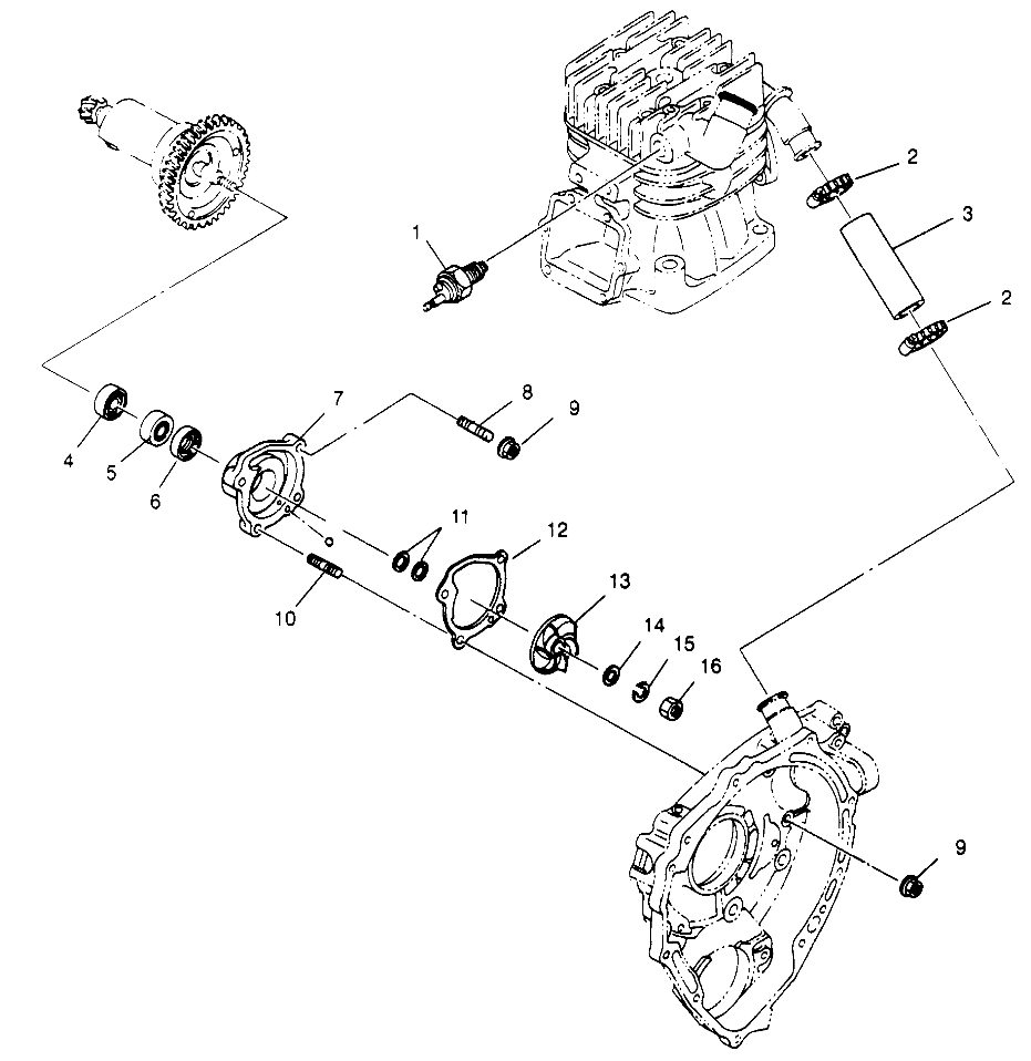 WATER PUMP (400 ONLY) XPRESS 400 W969540 (4935923592D014)