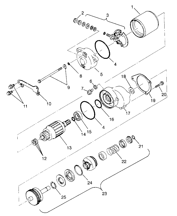 STARTING MOTOR (400) XPRESS 400 W969540 (4935923592E004)