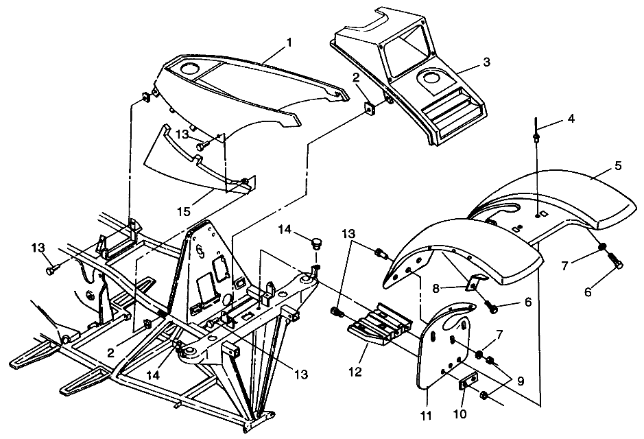 FRONT CAB Sportsman 4x4 W968040 (4935943594A005)