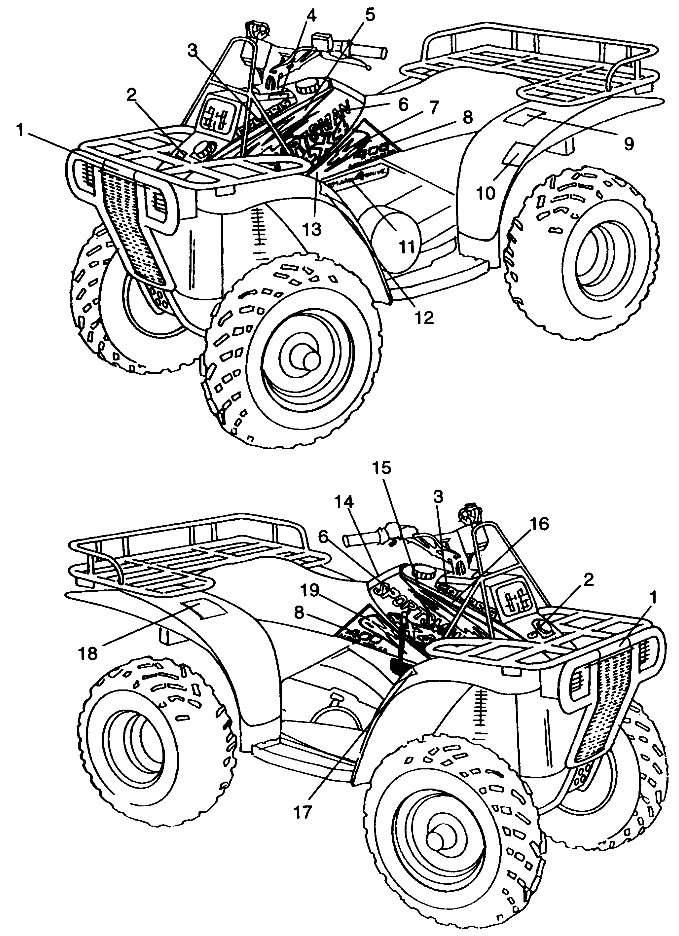 DECALS Sportsman 4x4 W968040 (4935943594A009)