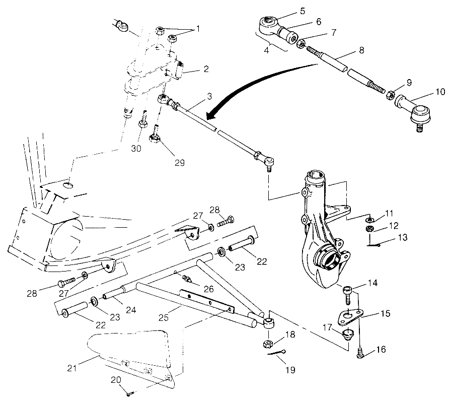 A-ARM/STRUT MOUNTING Sportsman 4x4 W968040 (4935943594B013)