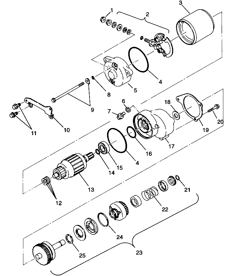 STARTING MOTOR Sportsman 4x4 W968040 (4935943594D006)