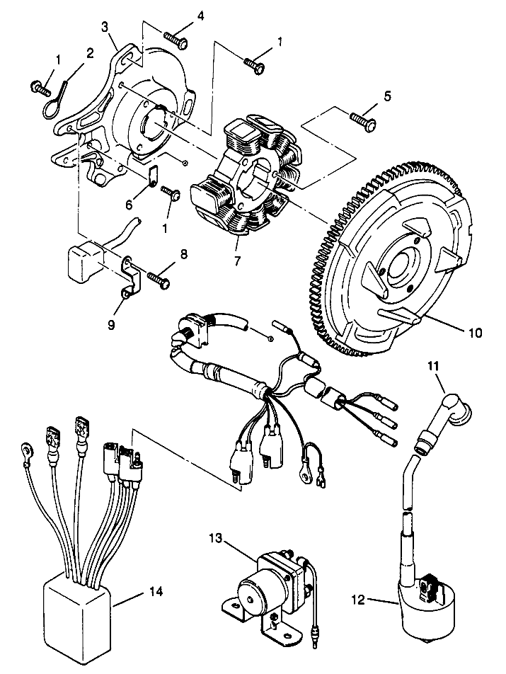 MAGNETO ASSEMBLY Sportsman 4x4 W968040 (4935943594D007)