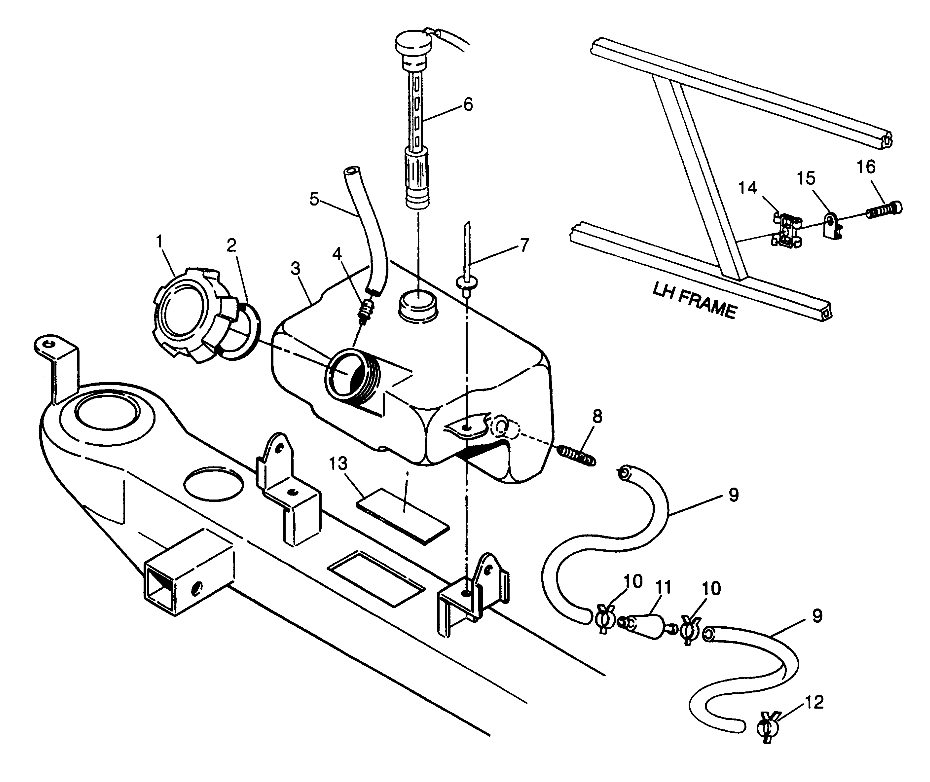 OIL TANK 6X6 400L W968740 and 6X6 400L Norwegian N968740 (4935963596A014)