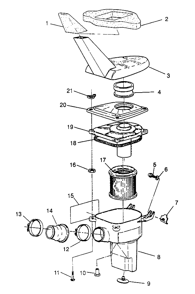 AIR BOX 6X6 400L - W968740 and  6X6 400L Norwegian - N968740 (4935963596B002)