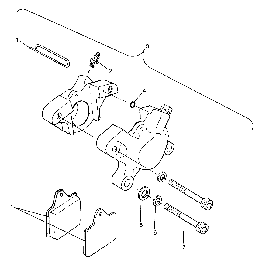 MIDDLE AXLE BRAKE 6X6 400L W968740 and 6X6 400L Norwegian N968740 (4935963596C004)