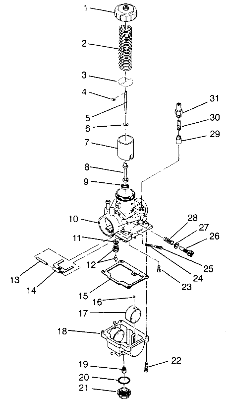 CARBURETOR XPLORER 400L W969140 (4935983598D003)