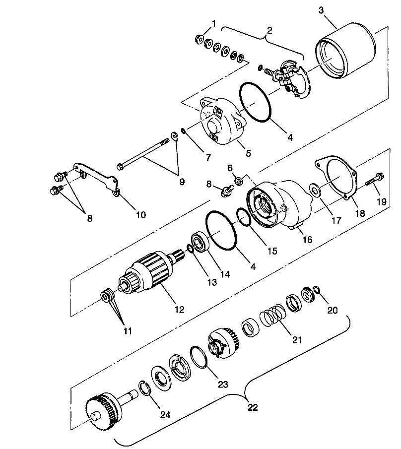 STARTING MOTOR XPLORER 400L W969140 (4935983598D005)