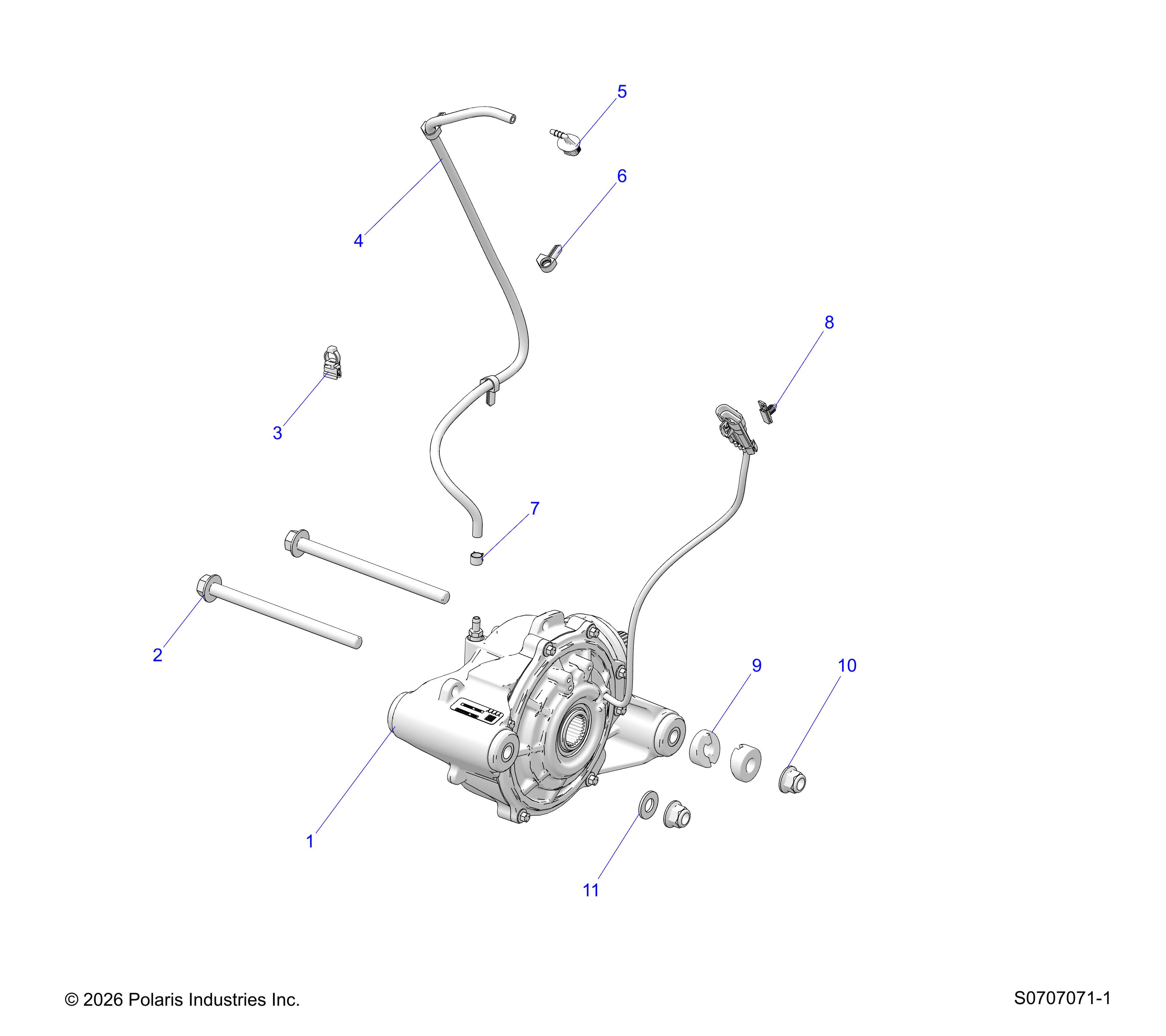 DRIVE TRAIN, FRONT GEARCASE MOUNTING