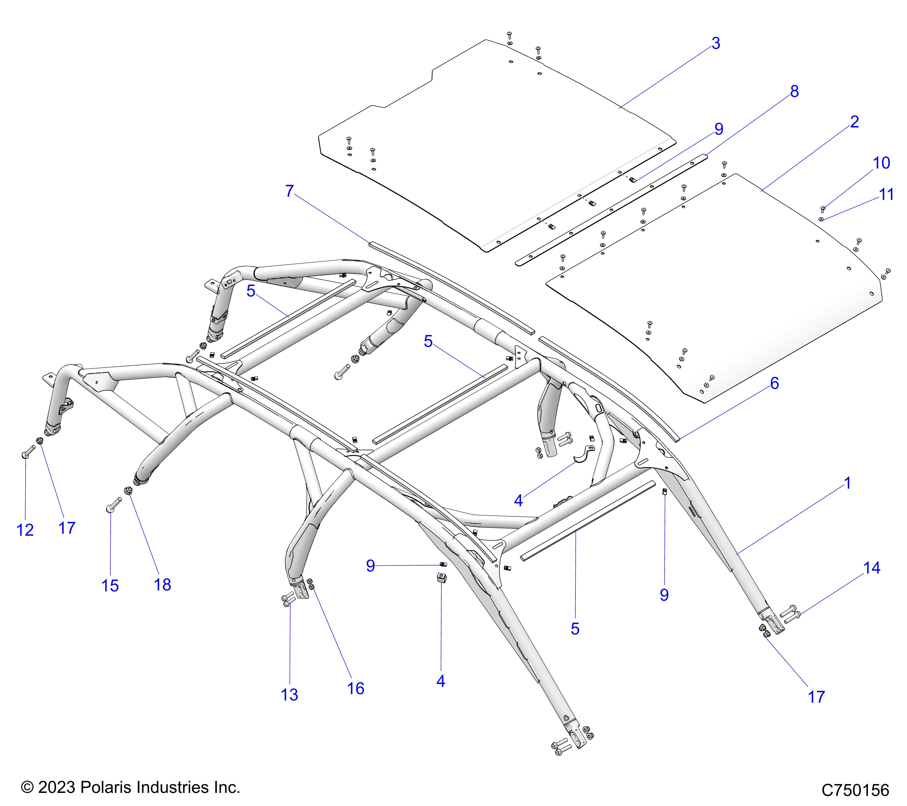 CHASSIS, CAB FRAME - Z25R4P2KAE/BE (C750156)