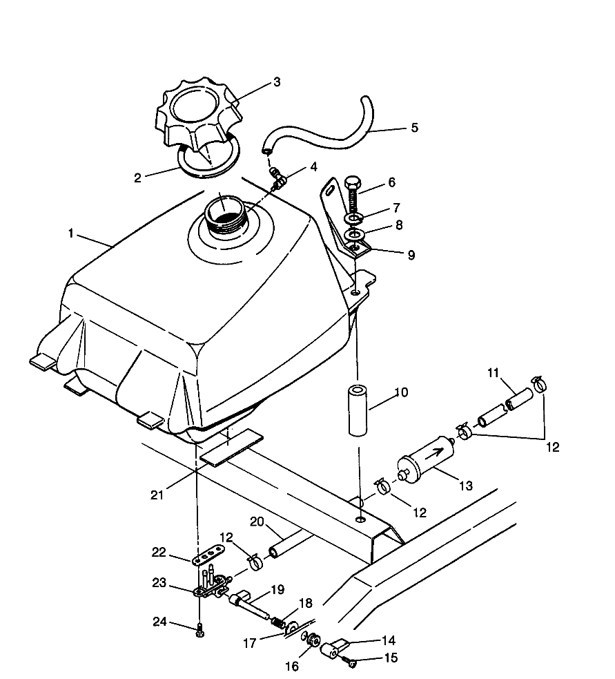 FUEL TANK Magnum 2X4 W967544 (4936033603A011)