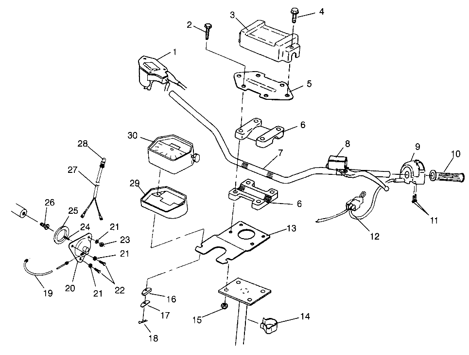 STEERING - HANDLEBAR Magnum 2X4 W967544 (4936033603B005)