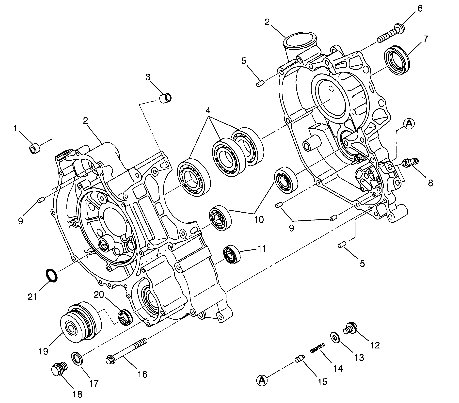 CRANKCASE Magnum 2X4 W967544 (4936033603C008)