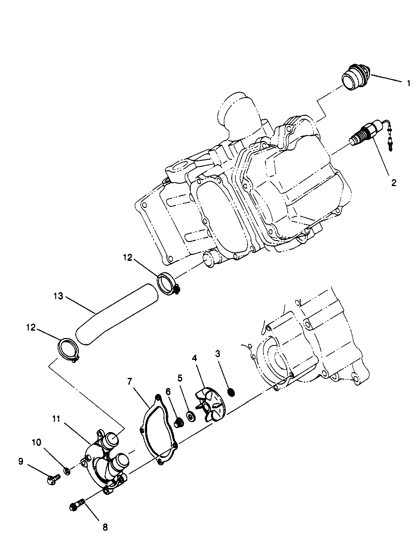 WATER PUMP Magnum 2X4 W967544 (4936033603C012)