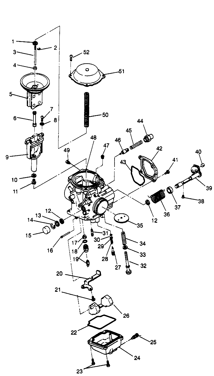 CARBURETOR Magnum 2X4 W967544 (4936033603D002)