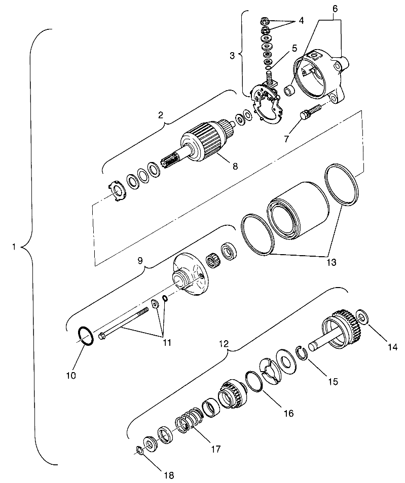 STARTING MOTOR Magnum 2X4 W967544 (4936033603D005)