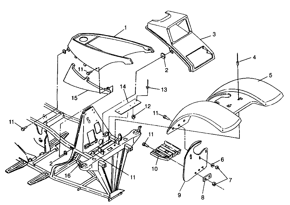 FRONT CAB Magnum 4X4 W968144 and Swedish Magnum 4X4 S968144 (4936053605A005)