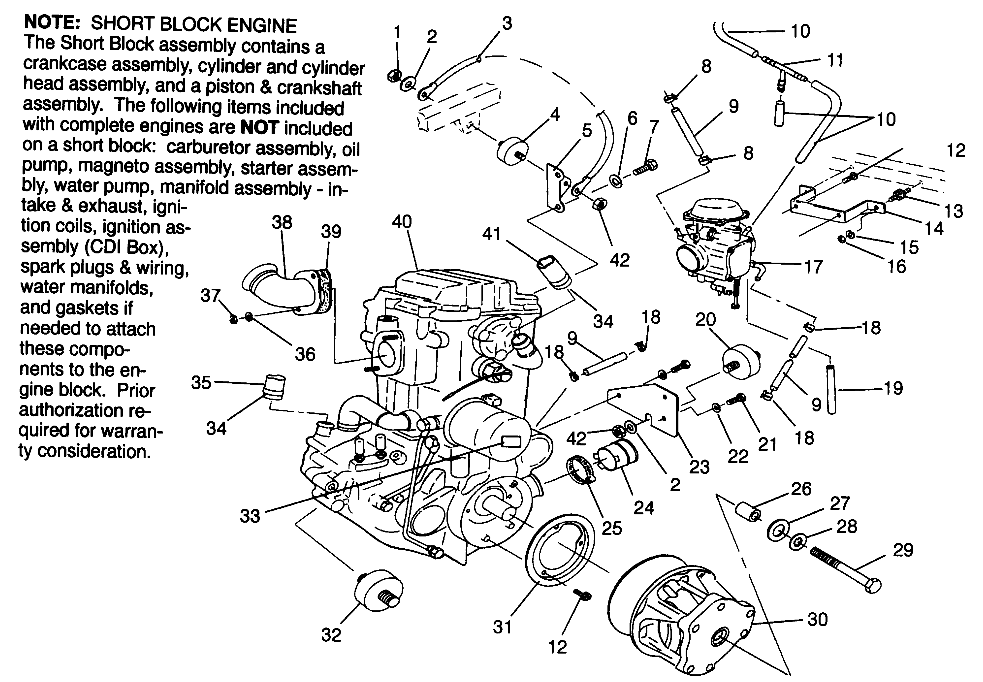 ENGINE MOUNTING Magnum 4X4 W968144 and Swedish Magnum 4X4 S968144 (4936053605A008)