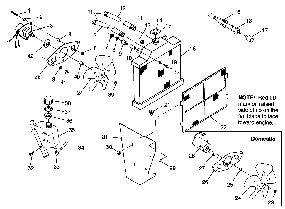 COOLING SYSTEM Magnum 4X4 W968144 and Swedish Magnum 4X4 S968144 (4936053605A009)