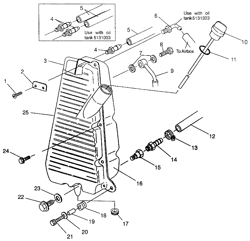 OIL TANK Magnum 4x4 W968144 and  Swedish Magnum 4x4 S968144 (4936053605A012)