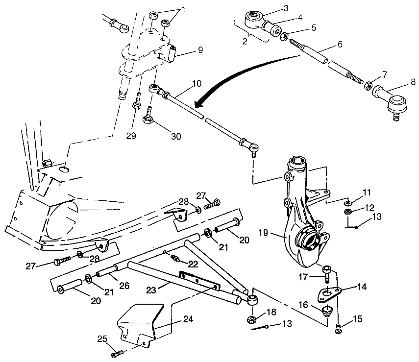 A-ARM/STRUT MOUNTING Magnum 4x4 W968144 and  Swedish Magnum 4x4 S968144 (4936053605B009)