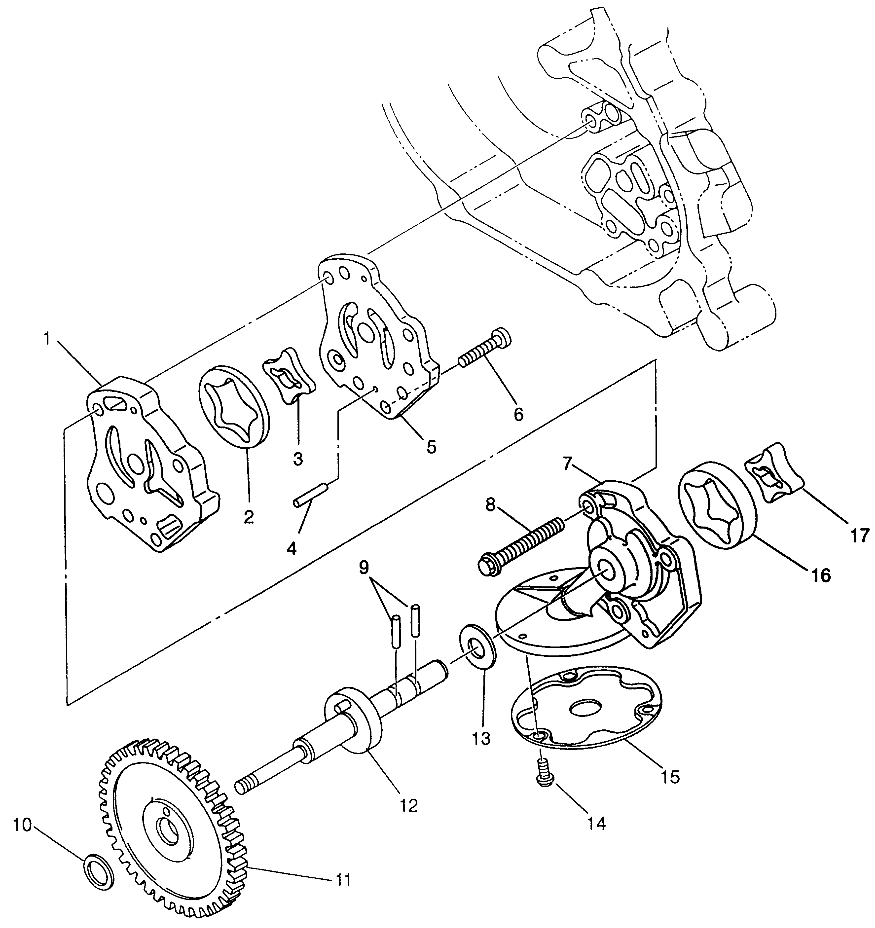 OIL PUMP Magnum 4X4 W968144 and Swedish Magnum 4X4 S968144 (4936053605D008)