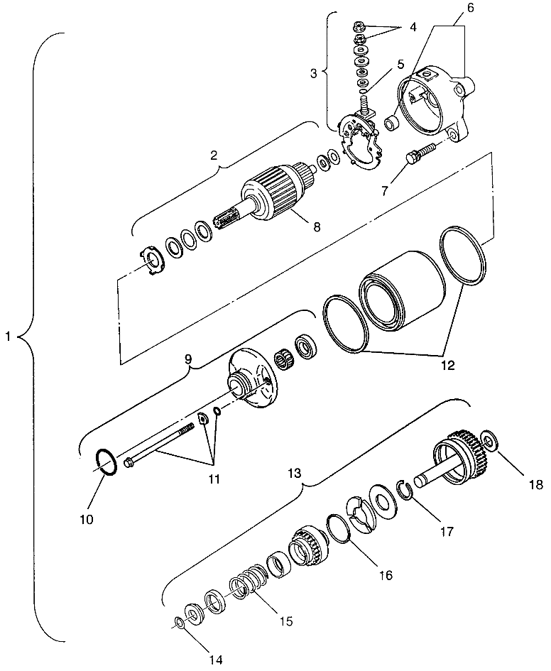 STARTING MOTOR Magnum 4X4 W968144 and Swedish Magnum 4X4 S968144 (4936053605D011)