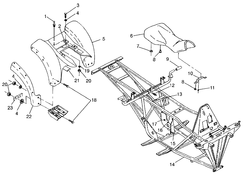 REAR CAB Magnum 6X6 W968744 and Swedish Magnum 6X6 S968744 (4936073607A006)