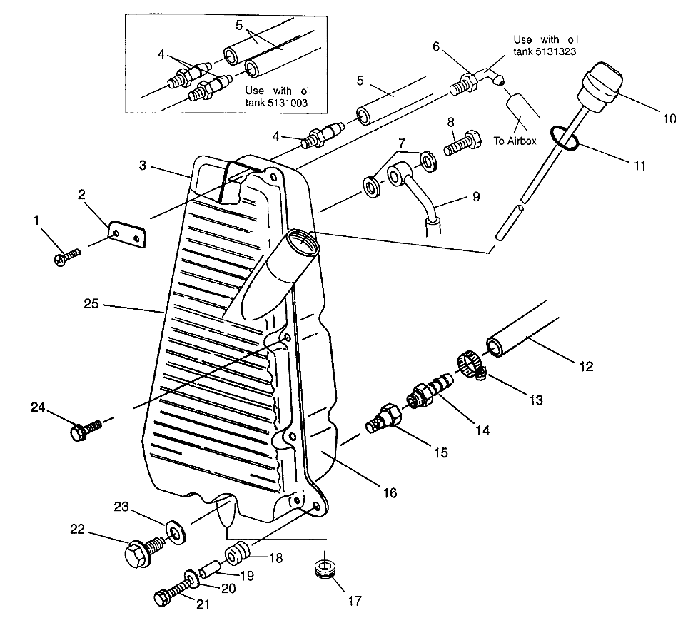 OIL TANK Magnum 6X6 - W968744 and Magnum 6X6 Swedish - S968744 (4936073607A014)