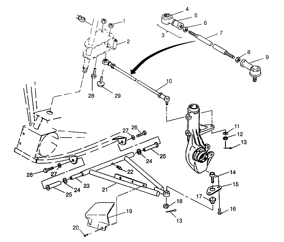 A-ARM/STRUT MOUNTING Magnum 6X6 - W968744 and Magnum 6X6 Swedish - S968744 (4936073607B012)