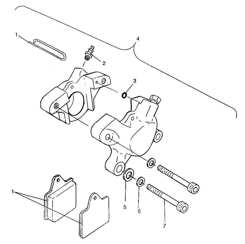 MIDDLE AXLE BRAKE Magnum 6X6 - W968744 and Magnum 6X6 Swedish - S968744 (4936073607C004)