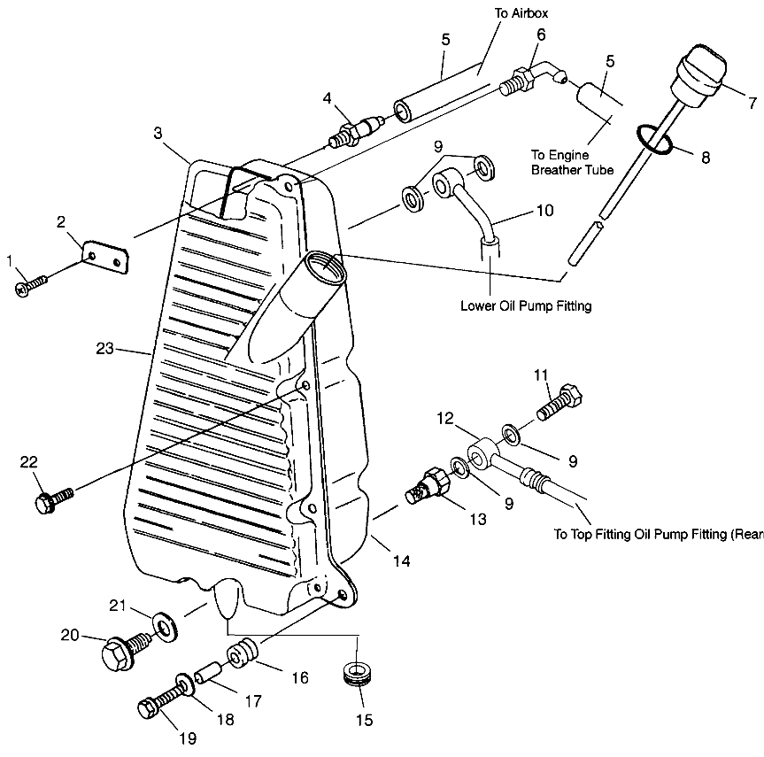 OIL TANK SPORTSMAN 500 W969244 and SWEDISH SPORTSMAN 500 S969244 (4936093609B013)